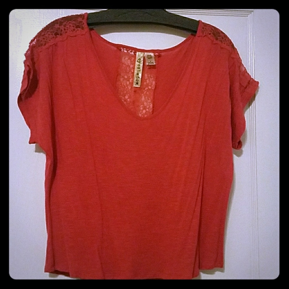 Red crop top